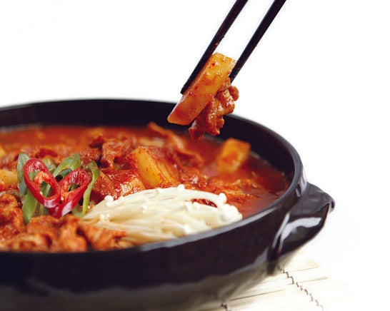 Kimchi is one example of beneficial fermented foods
