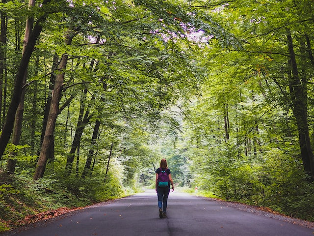 try walking outdoors to improve your mood