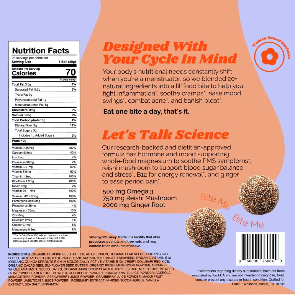 Funk It Wellness Cyclebites - Menstrual Multi Vitamin