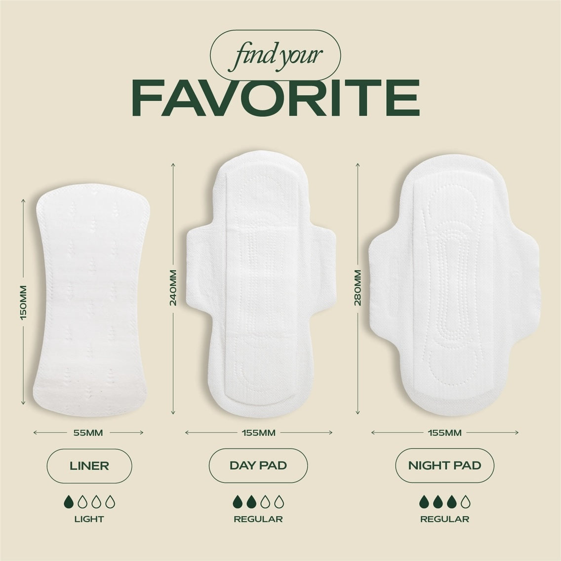 Hempress Hygienics Hemp Day Pads