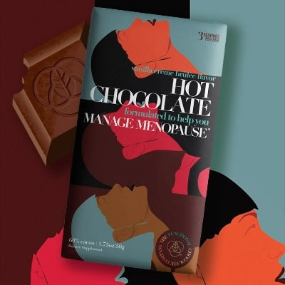 The Functional Chocolate Company Hot Chocolate - Menopause Formula - Vanilla Crème Brûlée