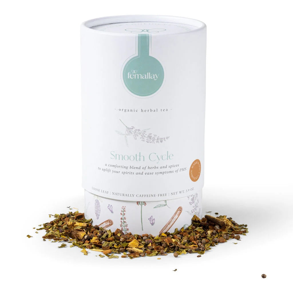 Femallay's Organic Smooth Cycle Loose Leaf Herbal Tea - PMS Relief Blend