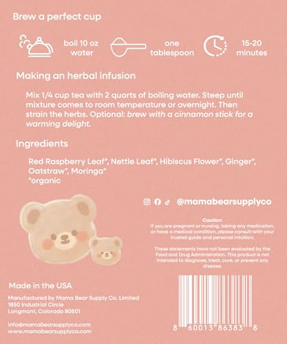 Mama Bear Supply Co. Postpartum Recovery Tea