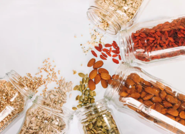 Various seeds used in seed cycling
