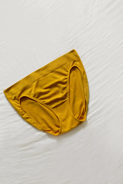 yellow ladies underwear